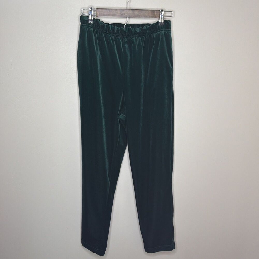 Jaclyn Smith Sport Womens Small Short Velvet Velour Green Pants